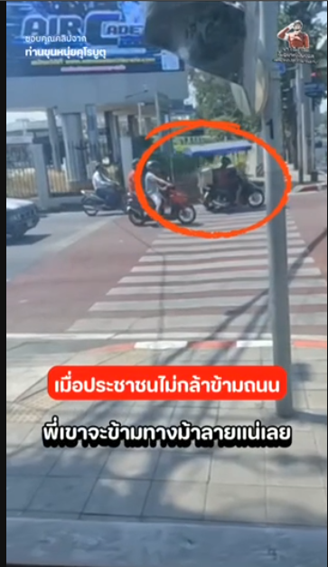 👮🏻‍♂แอบมองเธออยู่นะจ้ะ👮🏻‍♂ 👮🏻‍♂ตำรวจจราจรช่างสังเกต พาประชาชนข้ามทางม้าลายอย่างปลอดภัย👮🏻‍♂
